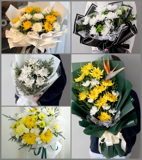 浙江省丽水云和县紧水滩镇垟后村白事花束代送